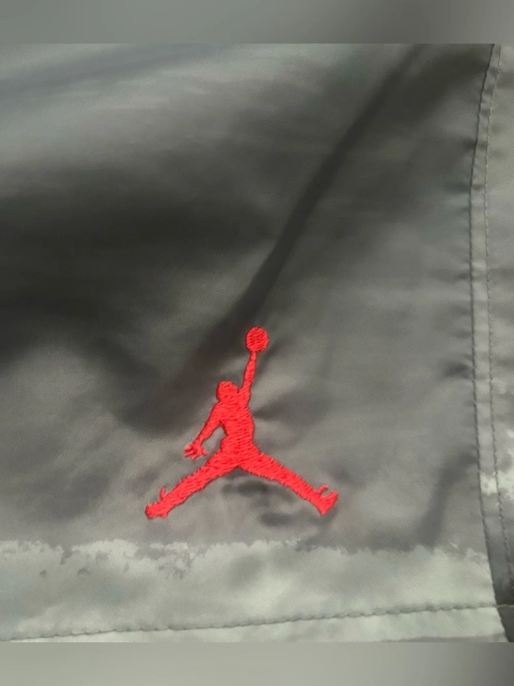 Jordan Vintage Rare AJ11 Legacy athletic Shorts Nylon Black Silver 3XL